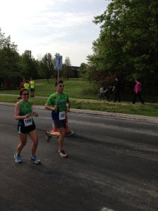 Katie & Bruce...kickin' asphalt