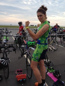 Lori looking fierce pre-race!