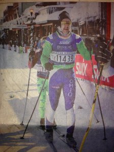 Mike crossing the line at the 2014 Birkie!