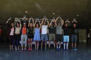 Age Group Podium!(Jeanne center-left)